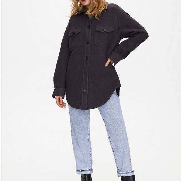 Aritzia Wilfred Ganna Jacket Shirt 